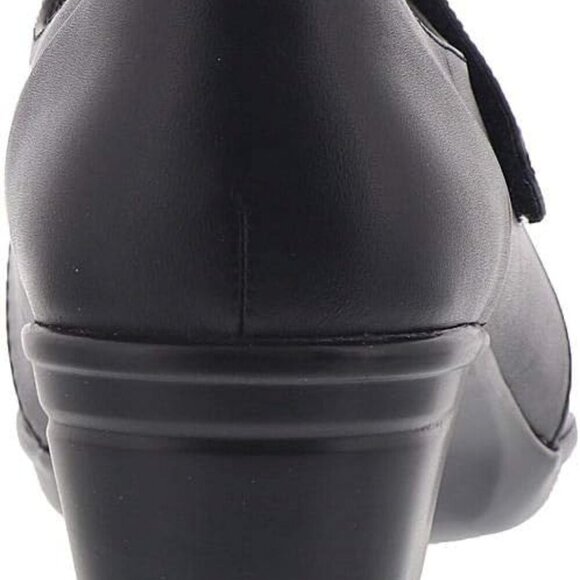 Women's Leather Pump Size 8.5 with Cushioned Ortholite Footbed & Chunky Heel - Picture 7 of 7